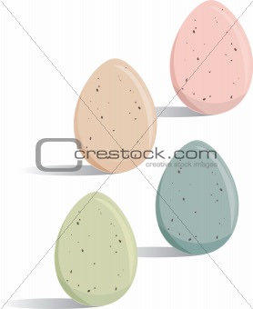 Pastel Colored Easter Eggs
