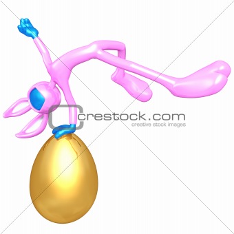 Easter Bunny With Gold Egg