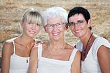 three generations of women