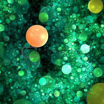 Abstract background. Green - orange palette.