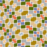 festive square and flower pattern