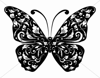 Butterfly silhouette for your design