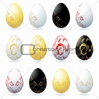Easter eggs collection for your design
