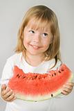 Girl and Watermelon