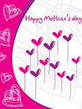 artistic pattern mother day card 