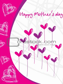 artistic pattern mother day card 