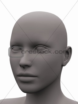 grey female head