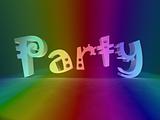Party in rainbow colors