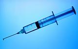 Blue syringe