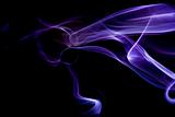 Purple Smoke on Black Background