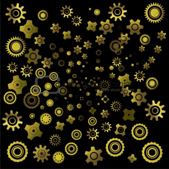 abstract background with gearwheels