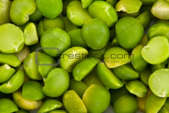 Green Split Peas from Above