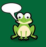 frog speech bubble