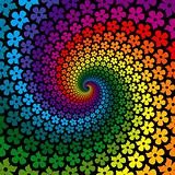 Colorful Flower Spiral Background