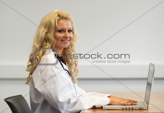 Female Doctor at work 
