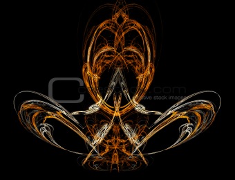 Abstract fire figure.