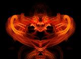 Abstract fire heart.
