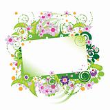 Beautiful floral frame, place for your text