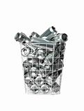Basket of aluminium cans