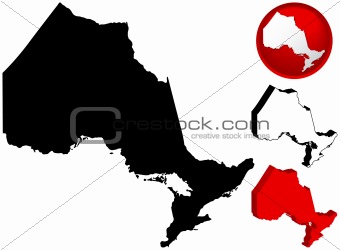 Detailed Map of Ontario, Canada