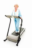 Senior Lady on Treadmill