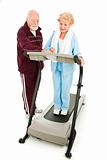 Seniors Exercise Together