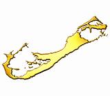 Bermuda 3d Golden Map