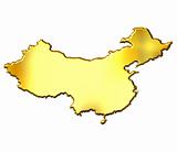 China 3d Golden Map