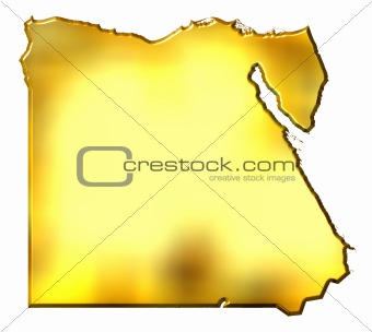 Egypt 3d Golden Map