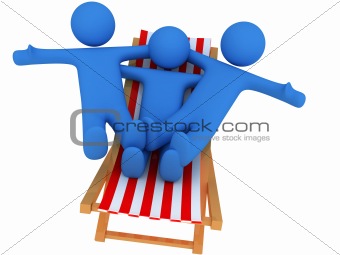 Persons on chaise Longue