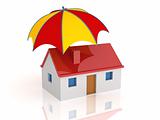 House and umbrella