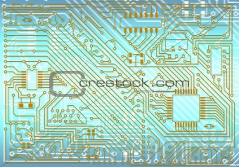 Hi-tech industrial electronic background