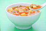 Chinese chicken soup chicken and vegetables