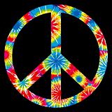 Tie Dyed Peace Symbol
