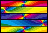 Rainbow Web Banners