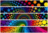 Rainbow Web Banners