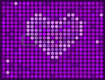 Vector abstract violet background with heart 