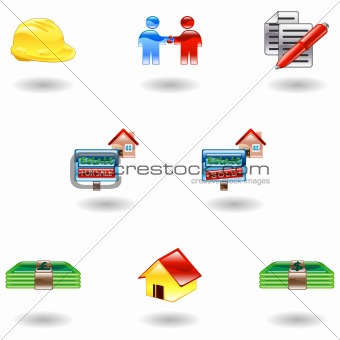 Shiny Real Estate Icons