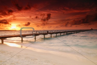 Sunset and jetty