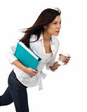 Businesswoman with Coffee in motion