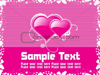 abstract pink background text