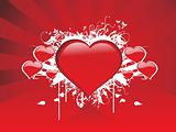 abstract red valentine background