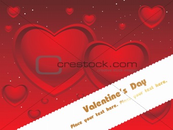 red valentine love background