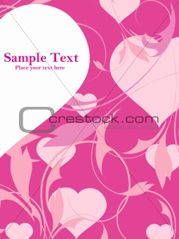 abstract pink flower illustration
