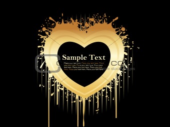 abstract black backdrop with golden text