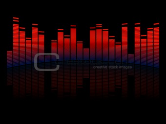 colorful musical equalizer