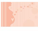 Pregnant Woman Silhouette Pink