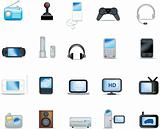 detailed electronic icons