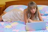 working in bed