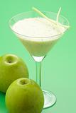 fresh fruit milk shake apple 